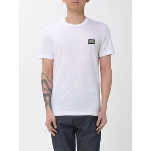 Dolce & Gabbana Men Cotton T-Shirt With Dolce & Gabbana Logo